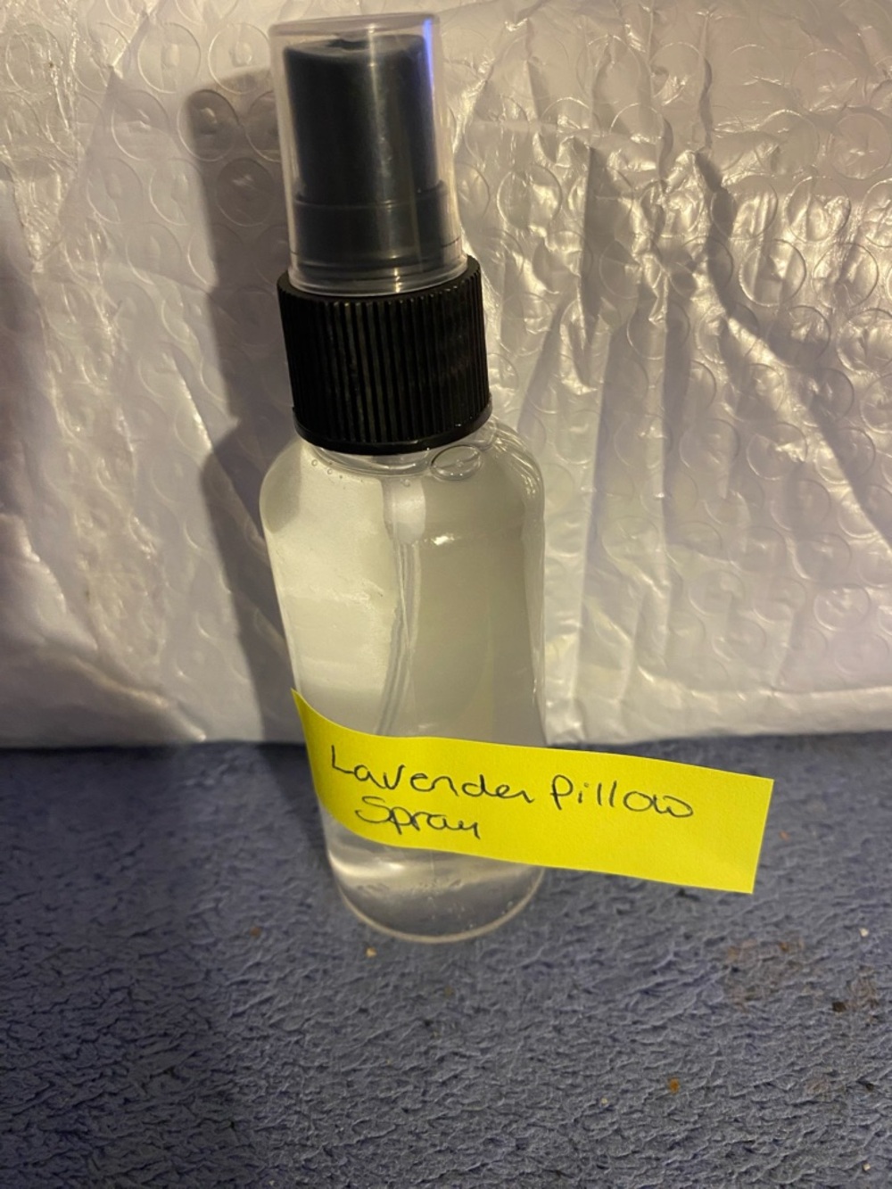 Handmade lavender pillow spray